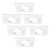 Spot Encastrable LED - Dimmable - Blanc - Sevilla - 5W - 6500K - 92mm - Carré - 6 pièces