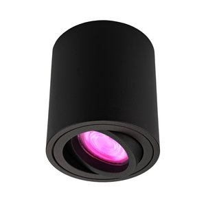 Spot LED WIFI - Rond - Noir - 5W - RGBWW - Inclinable - IP20