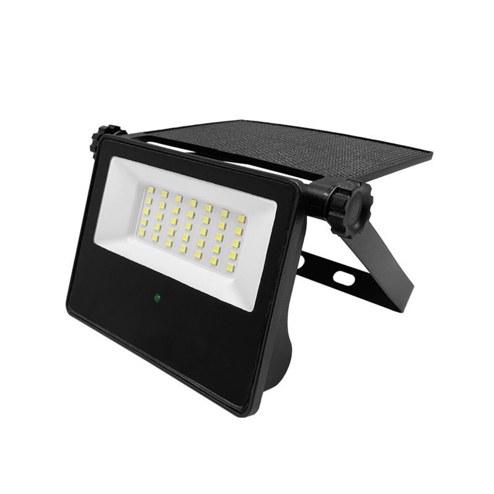 Lampesonline Projecteur LED Solaire - 30W - IP65 - Noir