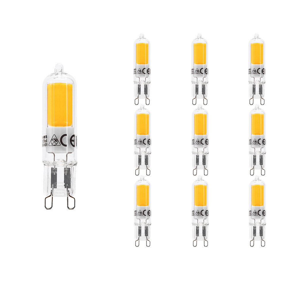 Lampesonline 10 Pack - Ampoule G9 LED - 2.2 Watt - 250 Lumen - 3000K