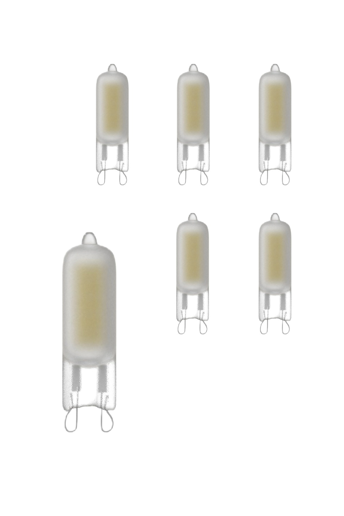 6 Pack LED Lampe halogène Ø13 - G9 - 200 Lumen - Mat - Lampesonline