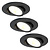 Spots Encastrables LED Noir - Dimmable - IP65 - 7W - CCT - ø90mm - 5 ans de garantie - Convient pour la salle de bain