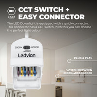 Spots Encastrables LED Noir - Dimmable - IP65 - 7W - CCT - ø90mm - 5 ans de garantie - Convient pour la salle de bain Ledvion Spots Encastrables LED Noir - Dimmable - IP65 - 7W - CCT - ø90mm - 5 ans de garantie - Convient pour la salle de bain