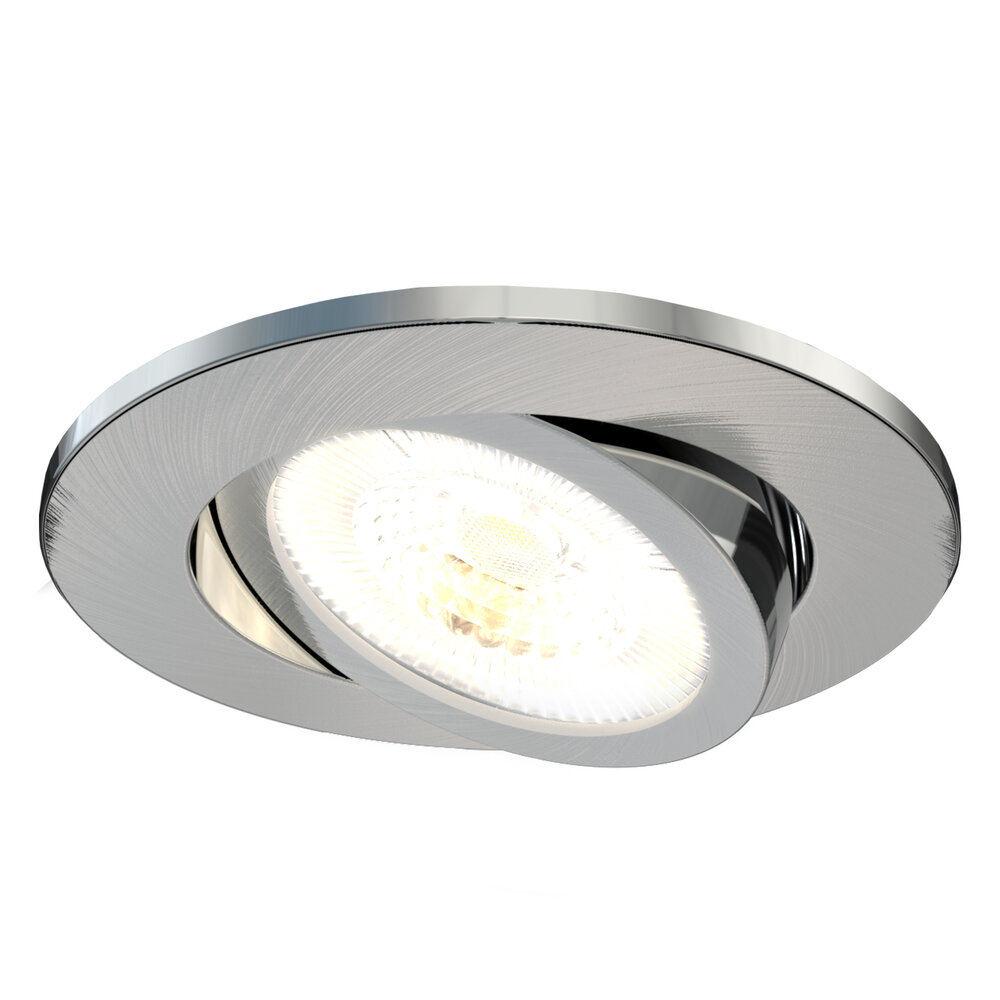 Ledvion Spots Encastrables LED Inox - Dimmable - IP65 - 7W - CCT - ø90mm - 5 ans de garantie - Convient pour la salle de bain