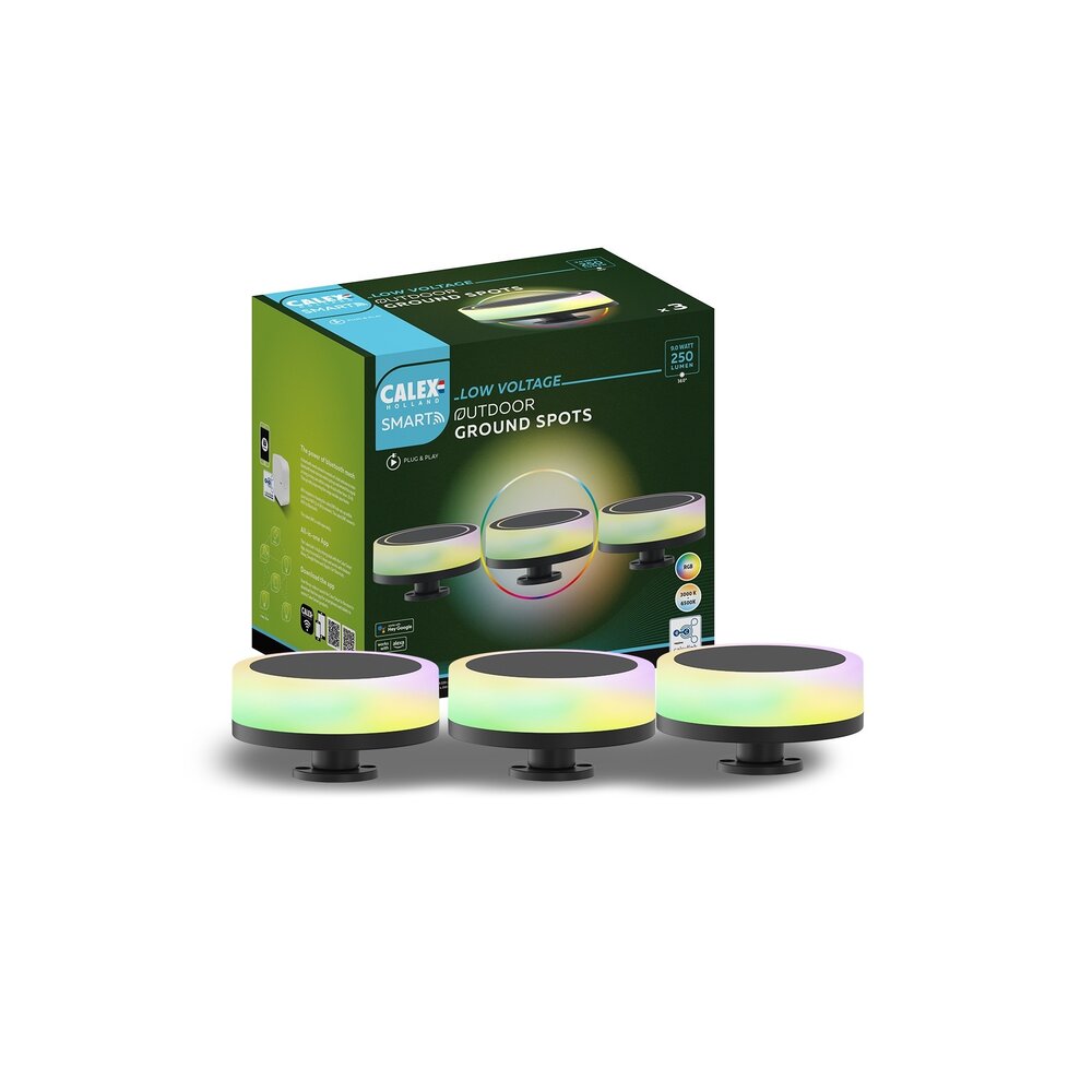 Calex Calex Smart WiFi Luminaire d'Extérieur sur Pied - RGB - IP44 - Prêt a l'emploi - Bluetooth Mesh