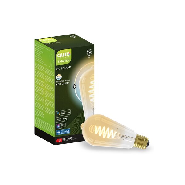2x Calex Smart Ampoule LED - Dimmable - E27 - 9.4W - RGB + CCT -  Lampesonline