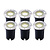 6x Spot encastrable de sol LED - Ronde - IP67 - 5W - 4000K - Câble 1M