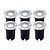 6x Spot encastrable de sol LED - Ronde - IP67 - 5W - 6500K - Câble 1M