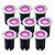 9x Spot encastrable de sol Smart LED - Ronde - IP67 - 4,9W - RGB+CCT - Câble 1M