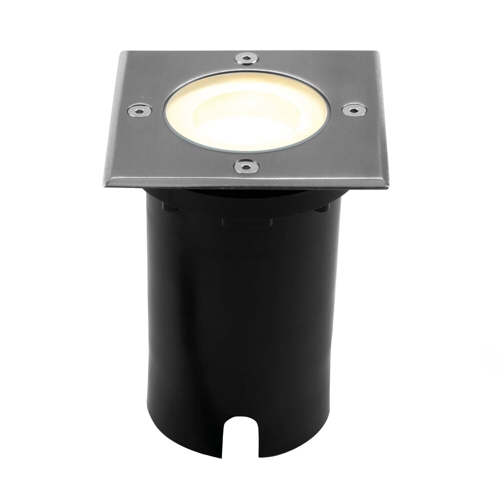 Ledvion Spot encastrable de sol LED  - Carré - IP67 - 5W - 2700K - Câble 1M