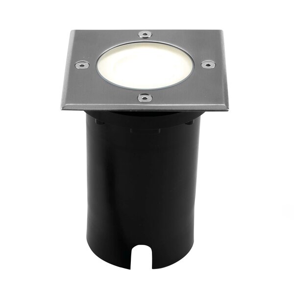 Ledvion Spot encastrable de sol LED  - Carré - IP67 - 5W - 4000K - Câble 1M