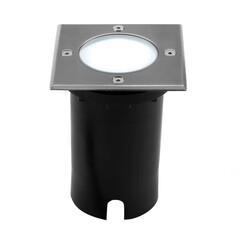 Spot encastrable de sol LED  - Carré - IP67 - 5W - 6500K - Câble 1M