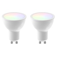 Lampesonline Ampoule Dimmable LED Smart RVB + CCT GU10 LED - 5W - 2 Packs