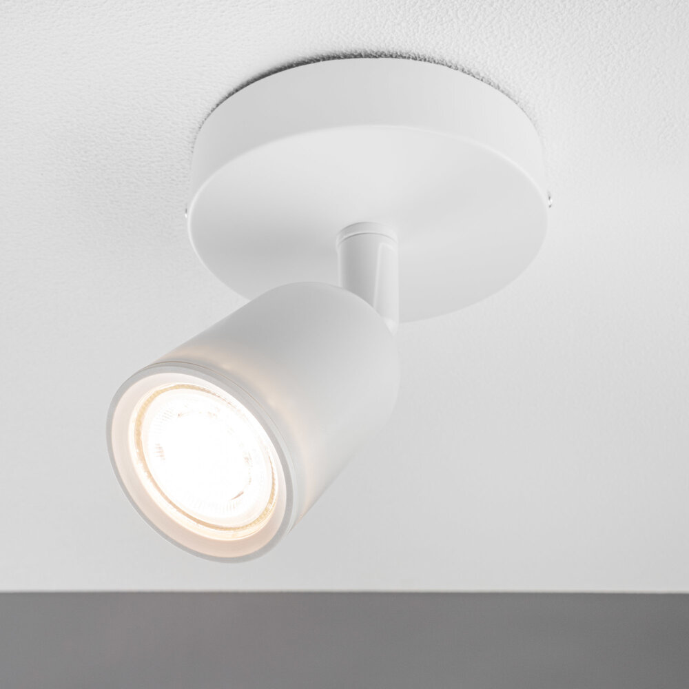 Lampesonline Spot Plafonnier LED Locaste - Inclinable - GU10 - Blanc