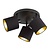 Spot Plafonnier LED Tommy Trio - Inclinable - Raccord E14 - Noir