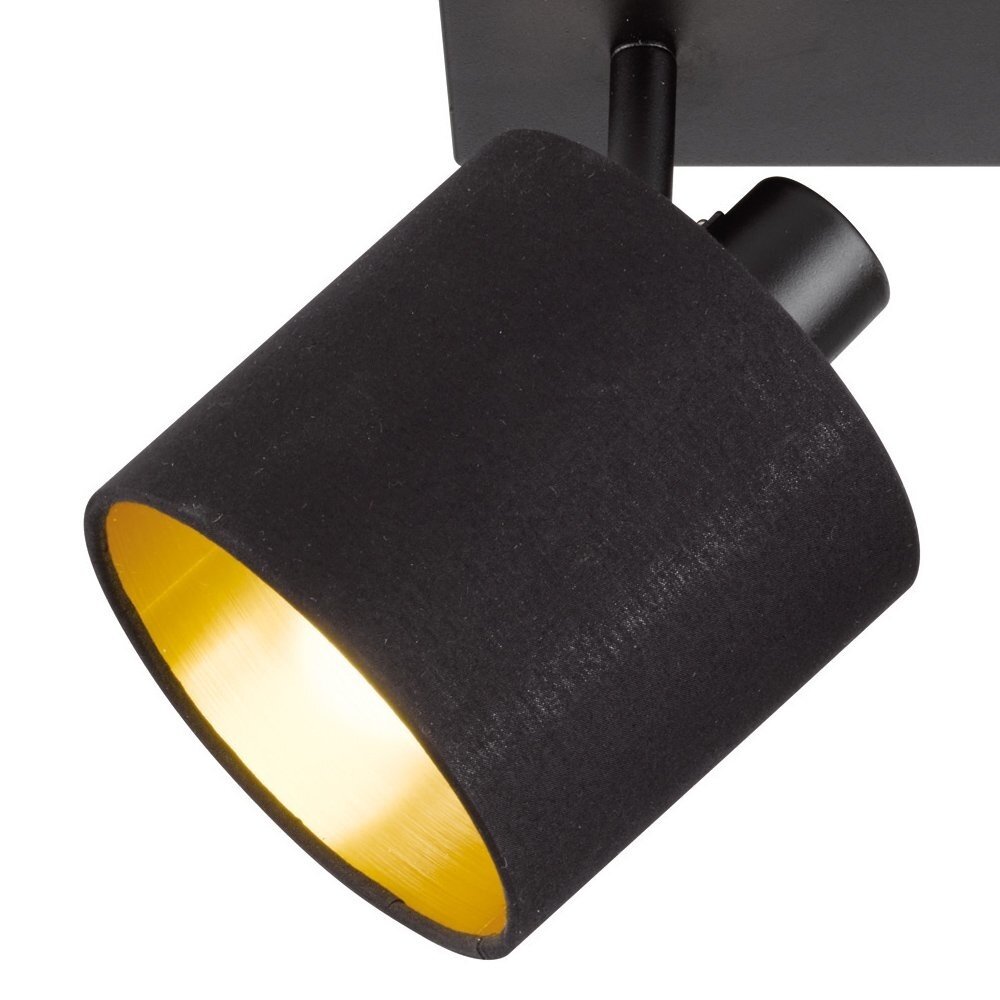 Trio Lighting Spot Plafonnier LED Tommy Trio - Inclinable - Raccord E14 - Noir