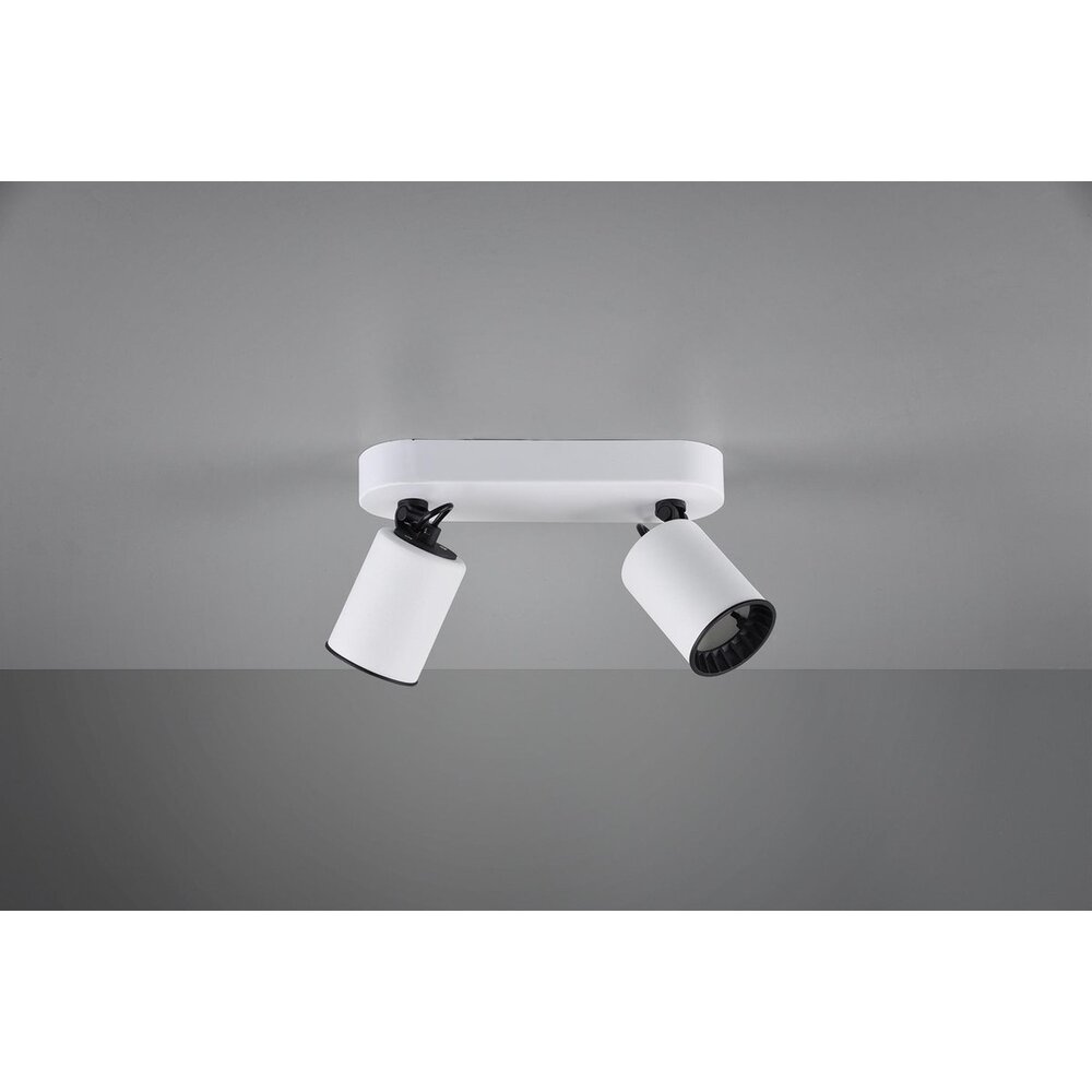 Trio Lighting Spot Plafonnier LED Pago Duo - Inclinable - GU10 - Blanc