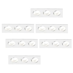 Spot Encastrable LED Dimmable Triple - 5W - 4000K - 215mm - 6 pack