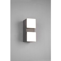 Trio Lighting Applique Murale d'extérieur LED - Deux Faces - 3000K - 7W - IP54 - Cube - Anthracite