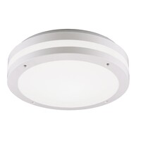 Trio Lighting Plafonnier LED d'extérieur avec Capteur - 3000K - 11W - 1180 Lumen - IP54 - Piave - Blanc