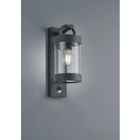 Trio Lighting Applique Murale d'extérieur LED avec Capteur de Mouvement - E27 - IP44 - Sambesi - Anthracite