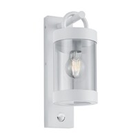 Trio Lighting Applique Murale d'extérieur LED avec Capteur de Mouvement - E27 - IP44 - Sambesi - Blanc