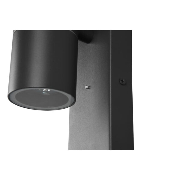 Trio Lighting Applique Murale d'extérieur LED avec Capteur -  Deux Faces  - GU10 - IP44 - Ronde -  Laredo - Anthracite