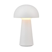 Trio Lighting Lampe de Table Rechargeable d'extérieur LED avec port USB -  21,5 cm - 3000K - 2W - IP44 - Lennon - Blanc