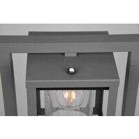 Trio Lighting Lampe d'extérieur sur Pied avec Capteur Crépusculaire - 60 cm - Douille E27 - Lunga - Anthracite