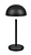 Lampe de Table Rechargeable d'extérieur LED avec port USB - 3000K - 2W - IP44 - Elliot - Noir