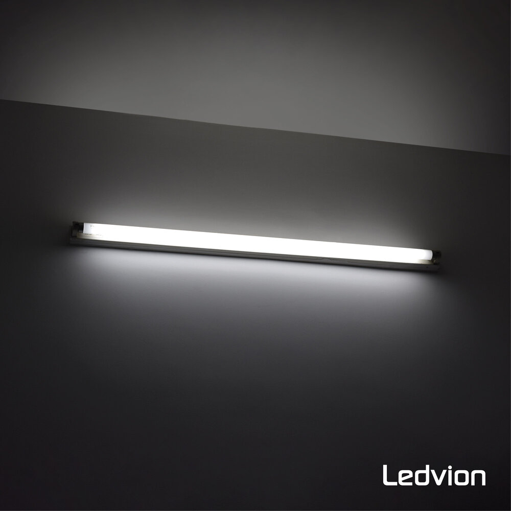 Ledvion Tube néon LED 120CM - 18W - 6500K - 185 Lm/W - Haute efficacité -  Label énergétique B