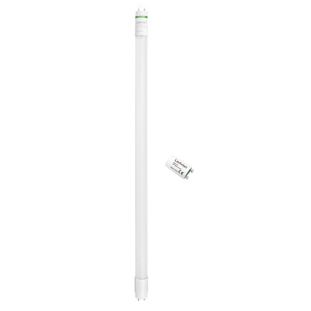 Tube Néon LED 18W - 120cm - verre - 300°- Garantie 3 ans, TB120MAX