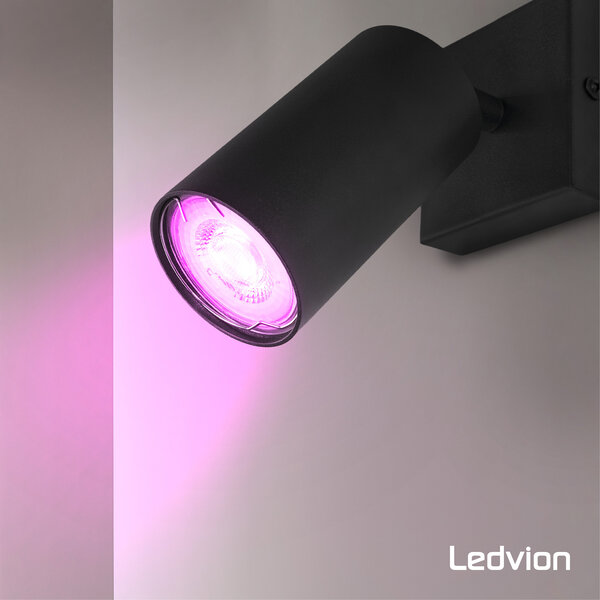 Ledvion 10x Smart RGB+CCT GU10 Ampoule LED Dimmable - Wifi - 4,9W - 10 pièces