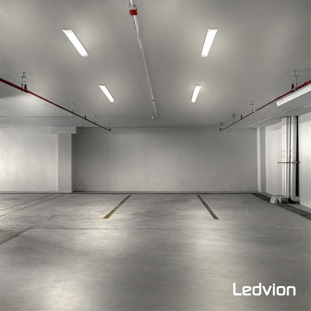 Ledvion Réglette LED 60cm - Samsung LED - 15W - 4000K - Blanc Neutre - 5 ans de garantie