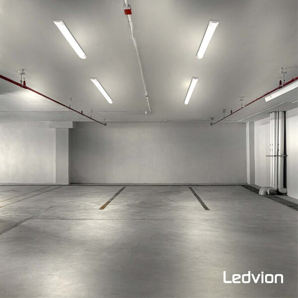 Ledvion Réglette LED 120cm - Samsung LED - 30W - 4000K - Blanc Neutre - 5 ans de garantie