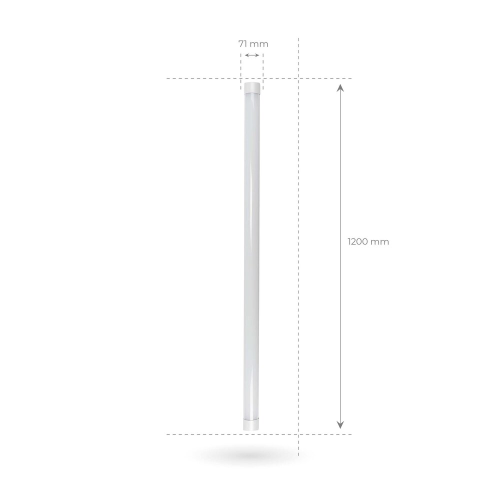 Ledvion Réglette LED 120cm - Samsung LED - 30W - 4000K - Blanc Neutre - 5 ans de garantie
