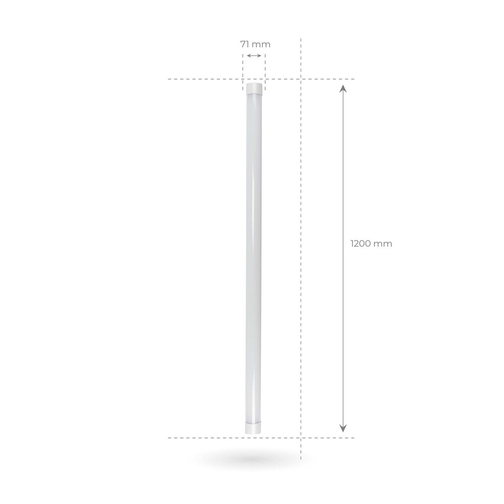 Ledvion Réglette LED 120cm - Samsung LED - 30W - 6500K - Blanc Froid - 5 ans de garantie