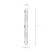 Ledvion Réglette LED avec Capteur 60CM - 7W - 4000K - IP65 - avec tube fluorescent LED