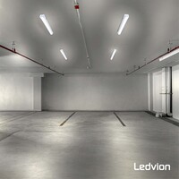 Ledvion 6x Réglette LED 60 cm - Samsung LED - IP65 - 20W - 140 lm/W - 4000K - Raccordable - 5 ans de garantie