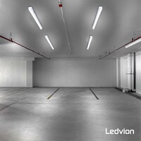 Ledvion 6x Réglette LED 120 cm - Samsung LED - IP65 - 36W - 144 lm/W - 6500K - Raccordable - 5 ans de garantie