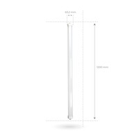 Ledvion 6x Réglette LED 120 cm - Samsung LED - IP65 - 36W - 144 lm/W - 6500K - Raccordable - 5 ans de garantie