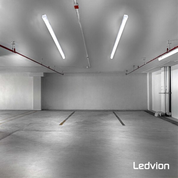 Ledvion 3x Réglette LED 150 cm - Samsung LED - IP65 - 48W - 140 lm/W - 6500K - Raccordable - 5 ans de garantie