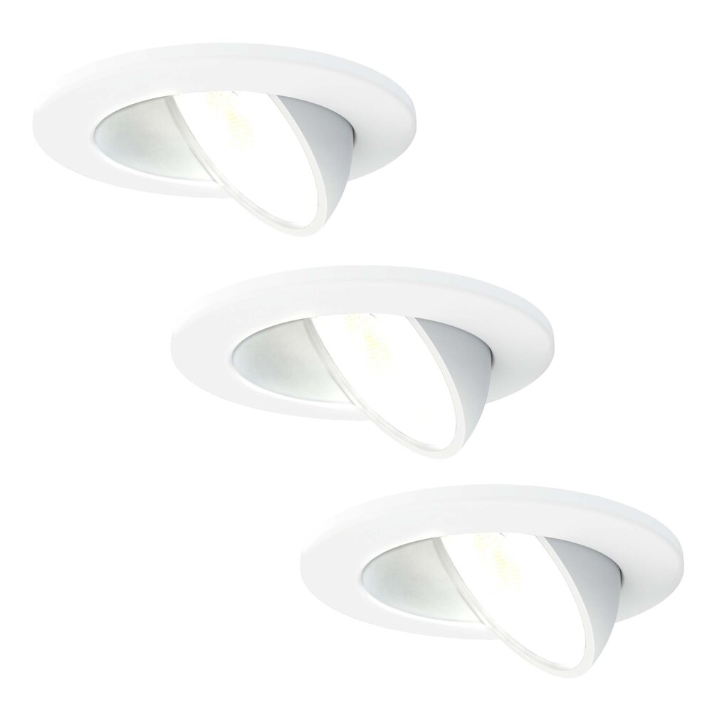 Ledvion Spot Encastrable LED Blanc - Dimmable - IP65 - 5W - CCT - ø75mm - 5 ans de garantie - Convient pour la salle de bain