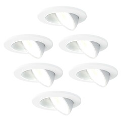 Spot Encastrable LED - Dimmable - IP65 - 5W - CCT - ø75mm - 5 ans de garantie - 6 pack