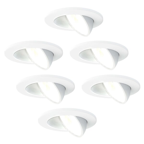 Ledvion Spot Encastrable LED Blanc - Dimmable - IP65 - 5W - CCT - ø75mm - 5 ans de garantie - Convient pour la salle de bain