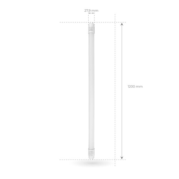 Ledvion Tube néon LED 120CM - LumiLEDs - 12W - 6500K - 1920 Lumen - Haute efficacité