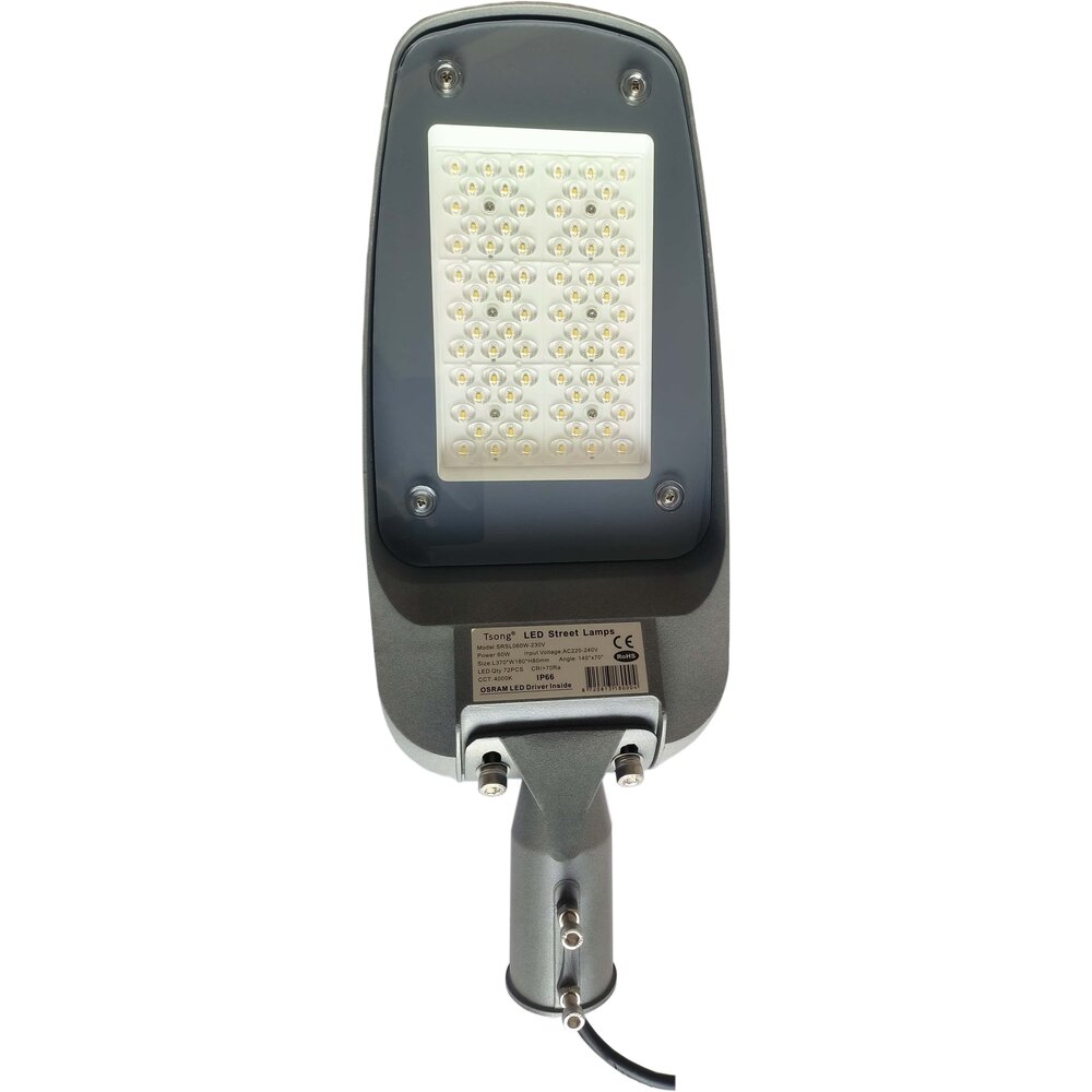 Lampesonline LED Éclairage de Rue - 60W - Osram Chip LED - 150 Lm/W - 4000K - IP66 - 5 ans de garantie