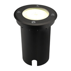 Spot encastrable de sol LED - Noir - Ronde - IP67 - 5W - 4000K - Câble 1M