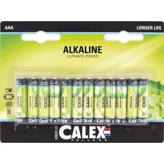 12x Calex Batterie Alcaline AAA - LR03 1,5V