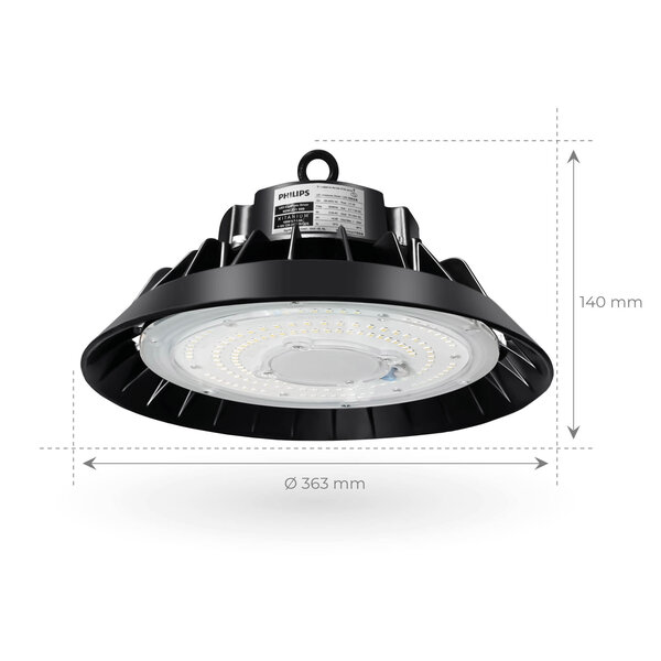 Lampesonline High Bay LED 240W - Philips Driver - 120° - 150lm/W - 4000K - IP65 - Dimmable